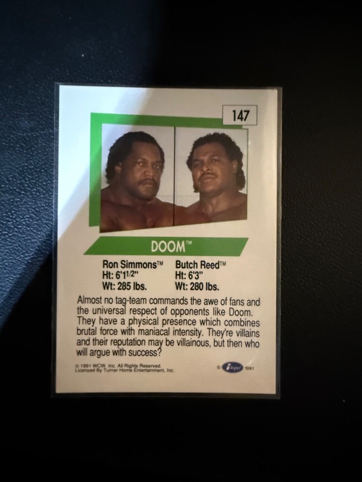 1991 Impel WCW - Faarooq, Butch Reed, Doom #147 (RC) | eBay