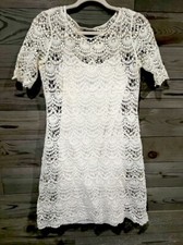 Ralph Lauren Womens Cream laced Slip dress-SMALL