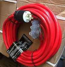 New Century Wire/Cable extension 30-Amp 50' Generator Cord with 3-Outlets