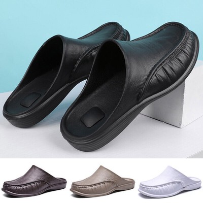 Nicht-Leder Slipper Herrenschuhe Hausschuhe Mokassin Anti-Rutsch Flach Indoor