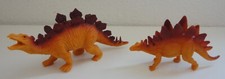  2 Stegosaurus Plastic Dinosaur Family for Diorama