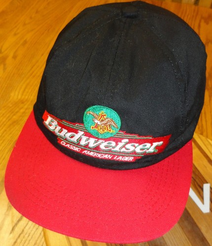 BUDWEISER BEER CAP hat red with white mesh adjustable one size fits