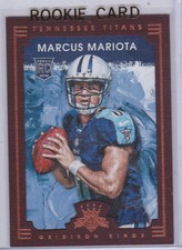 MARCUS MARIOTA Gridiron Kings TITANS ROOKIE CARD Tennessee Football NFL 2015 RC