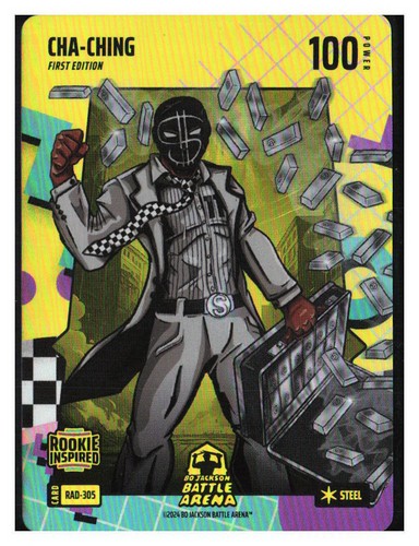 Bo Jackson Battle Arena Cha-Ching Jackson Chourio Rad Steel Battlefoil