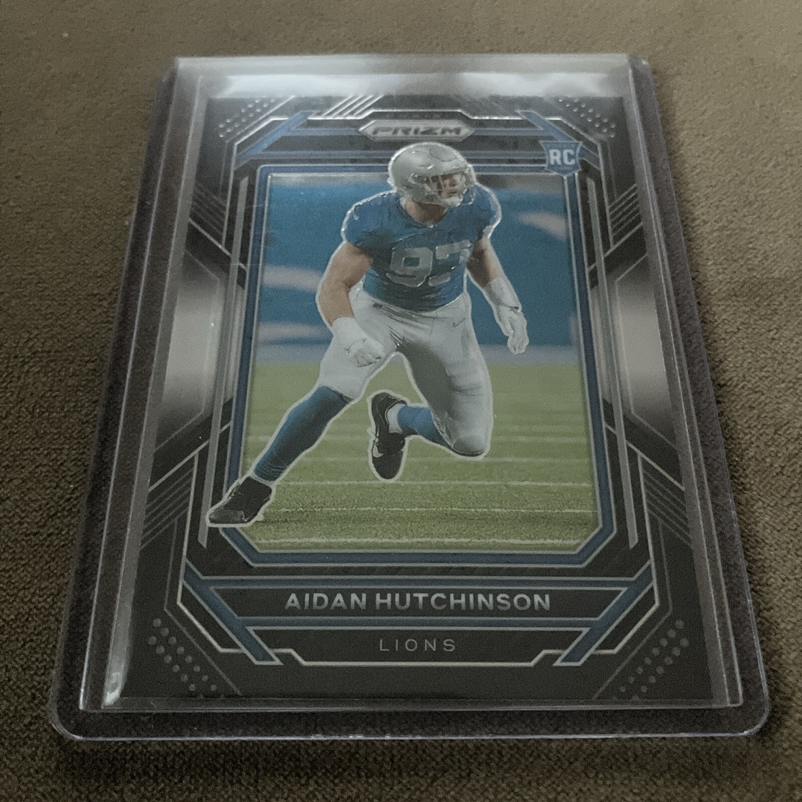 2022 Panini Chronicles Prizm Black Aidan Hutchinson Rookie Card RC #PB-16 Lions