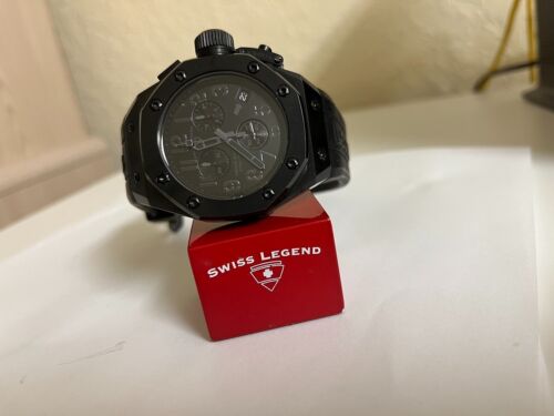 Swiss Legend Men's 10541-BLK Phantom Trimix Diver Chronograph Watch