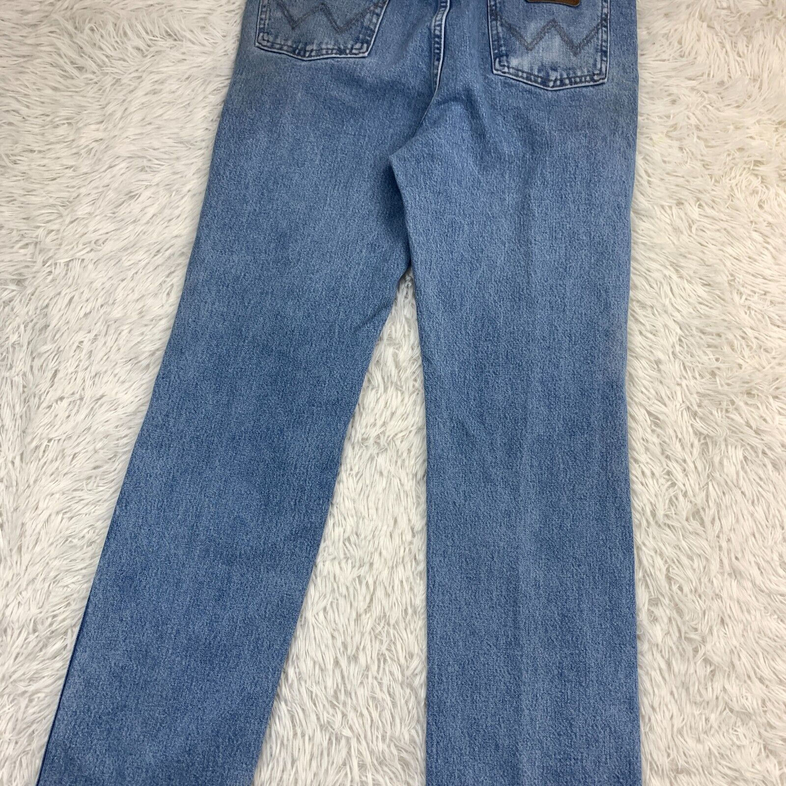 Wrangler Jeans Mens 32x34 Blue Pants 36MWZ Cowboy Western Distressed ...