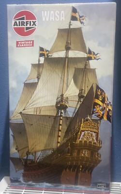 AIRFIX SCHWEDISCHE MARINE WASA MASSSTAB 1:144 1628 SCHLACHTSCHIFF KRIEGSSCHIFF VERKAUF WAFFENMASTEN