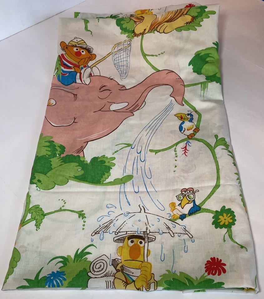 1 hoja plana doble Sesame Street Cookie Monster Ernie Bert Foto 2 de 4