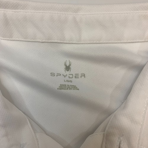 Spyder Freestyle Polo Shirt Mens L Large White Performance CompuNet, Inc Logo - Picture 5 of 14