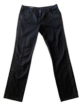 Emporio Armani Trouser Pants Straight Fit Black Womens Size 32x32 GUC