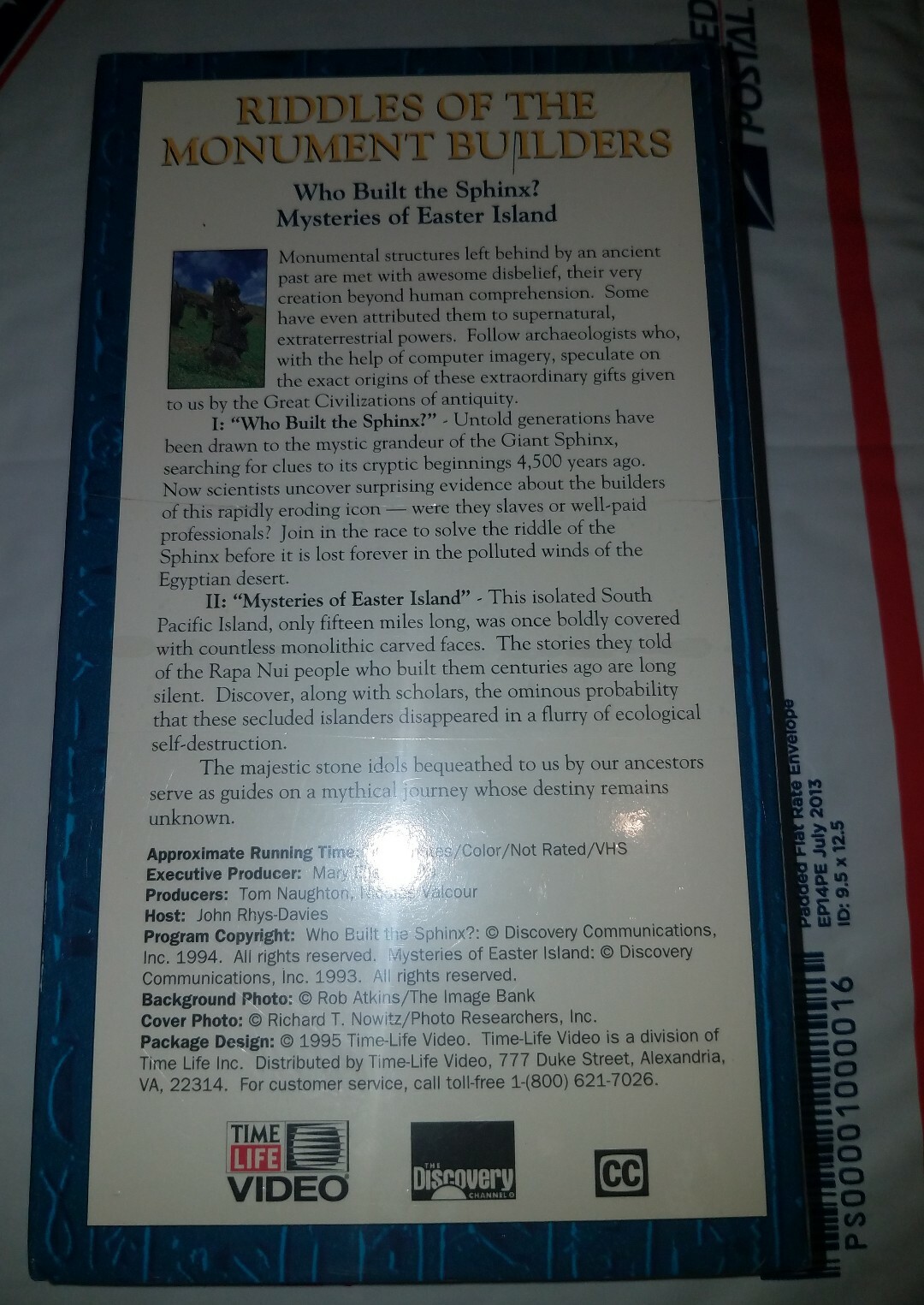 Archaeology Riddles of The Monument Builders [VHS] New and Sealed