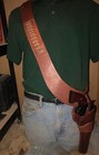 Leather Bandoleer Holster Fits Heritage Rough Rider Ruger Single Six 22 Cal Ammo — photo 2