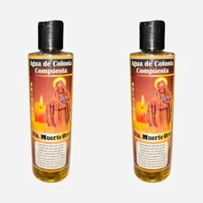 2PACK SANTA MUERTE ORO Holy Death Gold Agua de Colonia Compuesta Espiritual 16oz