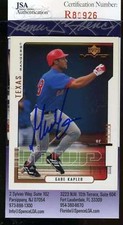 Gabe Kapler Jsa Coa Autographed 2000 Upper Deck Authentic Hand Signed
