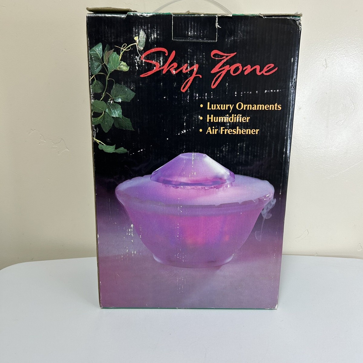 Vintage Sky Zone Cool Water Fountain Decoration Glass Bowl Mist