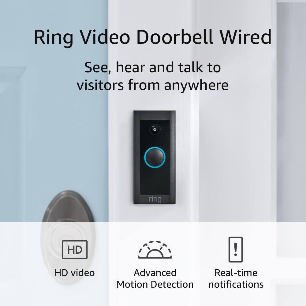 Video Doorbell Wired (Newest Model), Use Two-Way Talk, Advanced Motion Detection