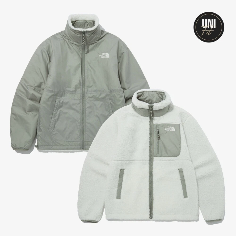New THE NORTH FACE PLAY GREEN REVERSIBLE FLEECE JACKET NJ4FP54C ASIAN FIT XS 2XL