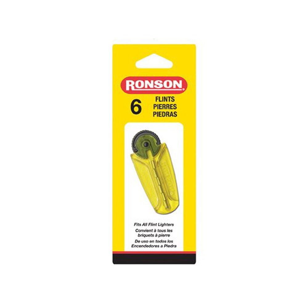 RONSON Flints - 6 Flints per Card PACK OF 2