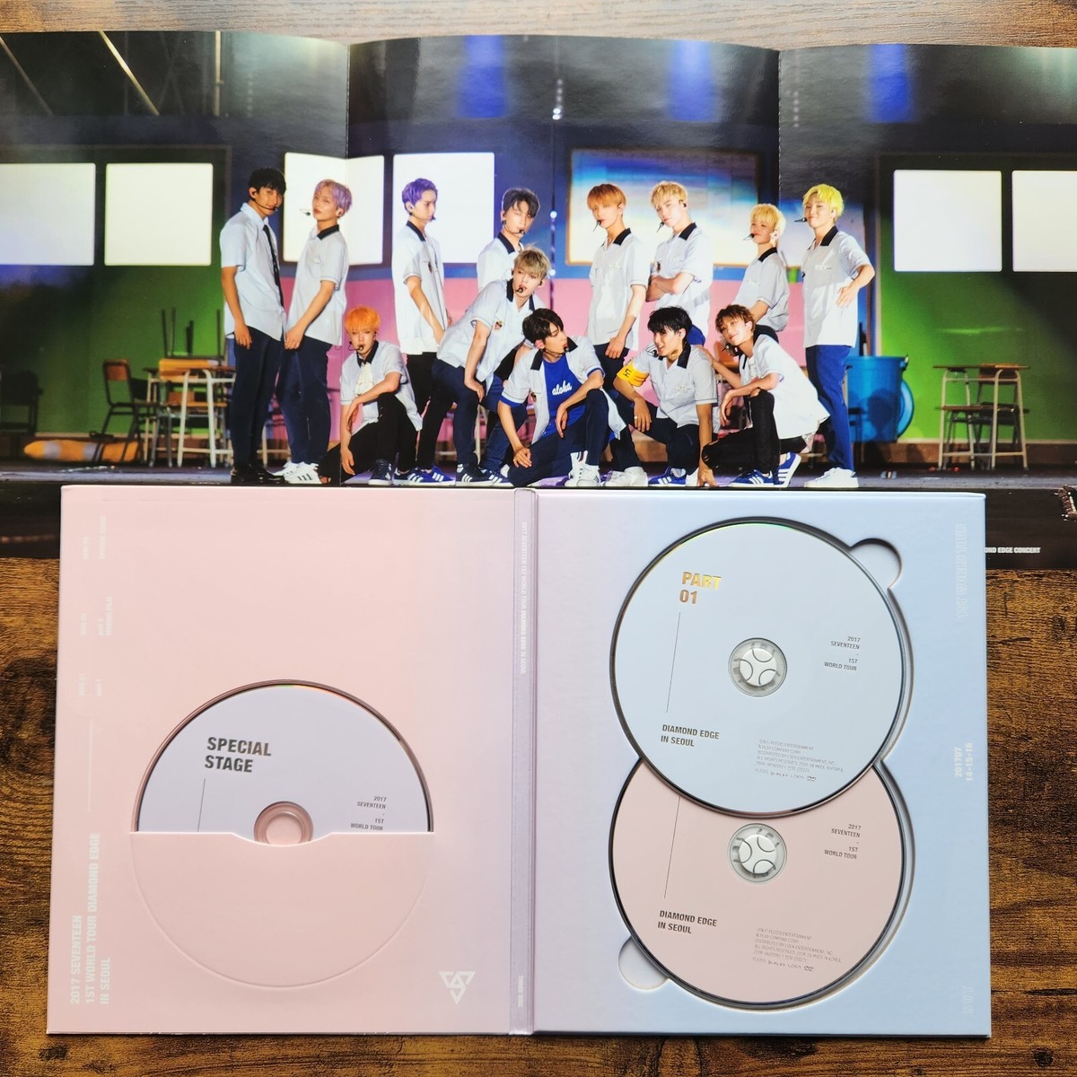 2017 SEVENTEEN 1ST WORLD TOUR DIAMOND EDGE in Seoul DVD 3 Disc /+