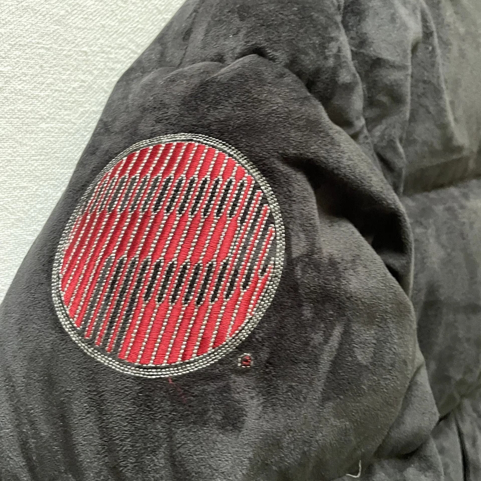 Chaqueta vintage Pepe Jeans London para hombre XL negra terciopelo acolchado Y2K plumón muy rara Foto 4 de 4