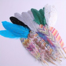 10x/lot 15-20CM Colorful Dyed Goose Feather for Handicraft Accessories DIY Pluma
