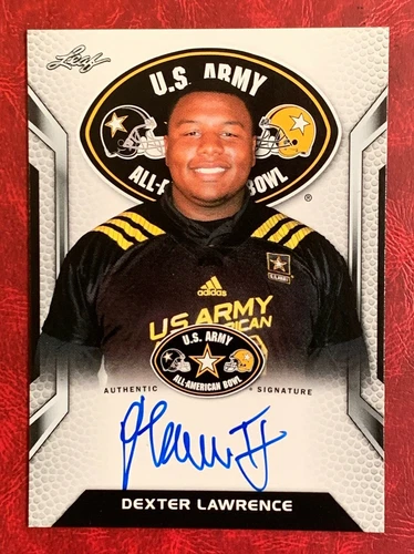 DEXTER LAWRENCE Cincinnati Bengals / Clemson Tigers 2016 Leaf TOUR AUTOGRAPH RC