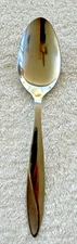 Oneida Asteria Oval Serving Spoon Stainless Steel Flatware Plain Pointed Tip