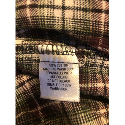 Great Northwest burgundy black thin flannel men's size small - Picture 5 of 5