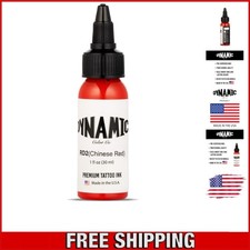 Sterilized Chinese Red Tattoo Ink 1oz Bold Colors for Professional Artists
