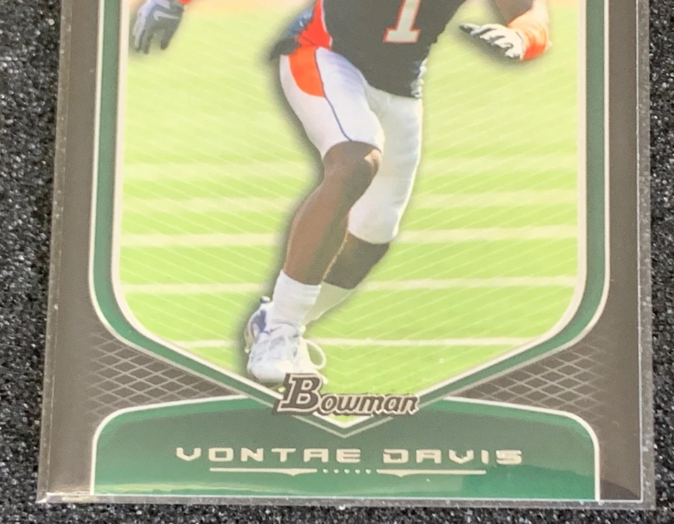 Vontae Davis RC Green 2009 Topps Illinois #134 Miami Dolphins Rookie Card - Image 3 of 4
