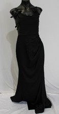 JJ's House Women's Skyanna Mermaid Satin Trumpet Dress AR8 Black Size US: 4