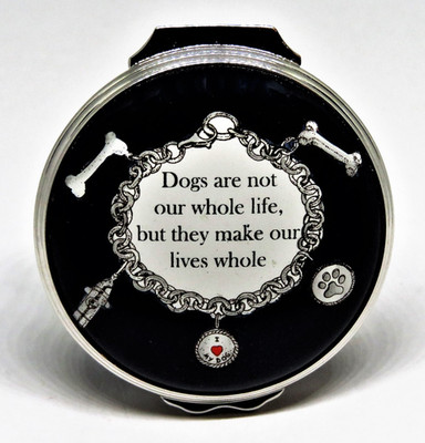 HALCYON DAYS ENAMEL BOX- ''DOGS MAKE OUR LIVES WHOLE'' - SCULLY & SCULLY EXCLUSIVE