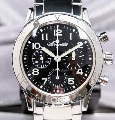 Breguet Type XX Aeronavale 39.5 mm Black Dial $15K MSRP SERVICED 3800ST/92/SW9