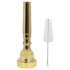 Gold Plated Metal Trumpet Mouthpiece, 5C Gold - For Beginners and Professiona...