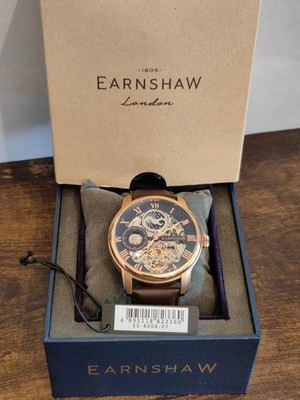 Thomas Earnshaw Longitude Shadow Automatic-Uhr Herren   44 mm Neu in OVP