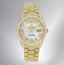 Reloj Rolex Day-Date Automático Hombre Oro Amarillo 18K Diamantes Ref.18038
