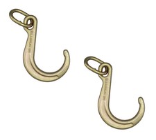 2 Pack 8 Inch Tow Hook G70 J Hook Heavy Duty Towing Wrecker Roll Back Truck