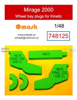 OMK748125 1:48 Omask Wheel Bay Plugs - Mirage 2000 (KIN kit)