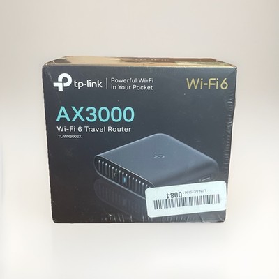 TP-Link AX3000 Travel Router TL-WR3002X WiFi 6 (NEW SEALED) Gigabit Portable