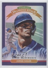 2020 Panini Donruss Diamond Kings Milestone Stat Line 21/400 Jorge Soler #19 uk2