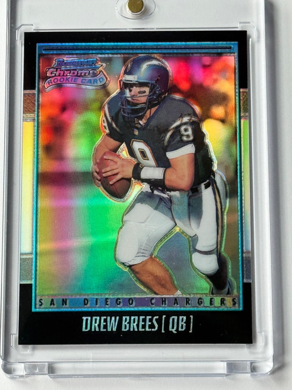 2001 Bowman Chrome Refractor Drew Brees Rookie /1999
