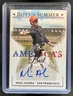 2024 Panini Boys of Summer Maui Ahuna America's Best Signatures Red Auto #/49