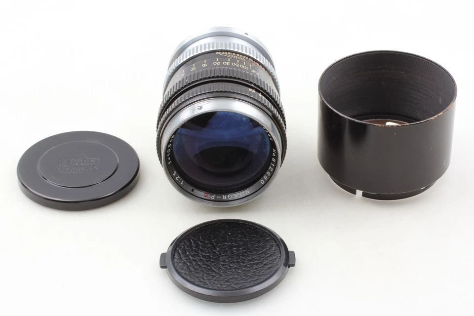 Rare C Mount [Exc+5 / Hood] Nikon Nikkor-P.C 105mm 10.5cm F2.5 Lens From JAPAN - Image 2 of 4
