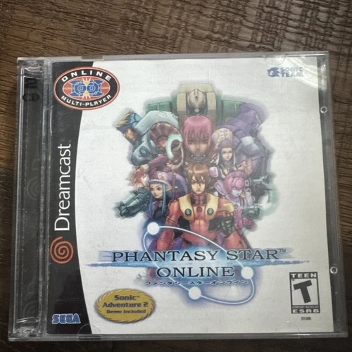 Phantasy Star Online Sega Dreamcast 2001 Complete Nice W Sonic 2 Adventure Trial