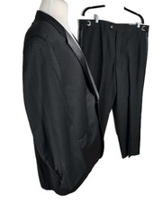 Calvin Klein Mens 47R Black 100% Wool Med.weight Tuxedo B8