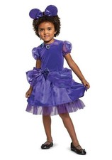 DISNEY MINNIE MOUSE TODDLER HALLOWEEN COSTUME DRESS 2T, PURPLE NEW