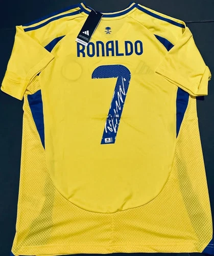 Cristiano Ronaldo Al-Nassr Autographed 2024-25 Adidas Home Soccer Jersey W/COA