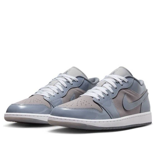 Jordan 1 SE Low Patent Cool Grey | eBay