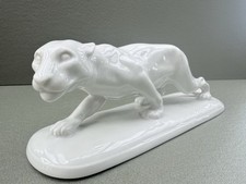 Augarten Wien Porzellan Panther Puma Figur weiß Sammler